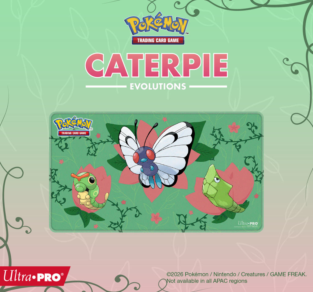 Ultra Pro Pokemon TCG Caterpie Evolutions Stitched Playmat (PRE ORDER)!!