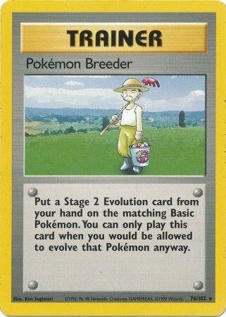 Pokémon Breeder - Base Set: Unlimited - 76/102