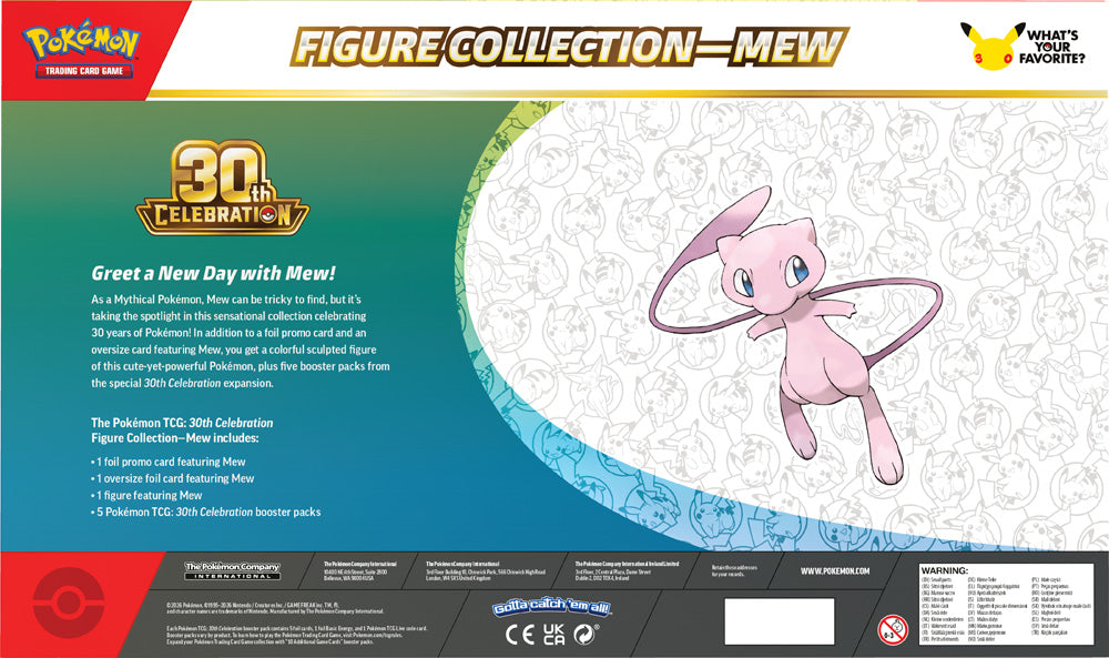Pokémon TCG: 30th Celebration Figure Collection - Mew / Mewtwo (PRE ORDER)!!