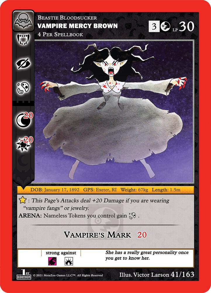 Vampire Mercy Brown - Nightfall: First Edition - 41/163