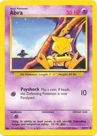 Abra - Base Set: Unlimited - 43/102