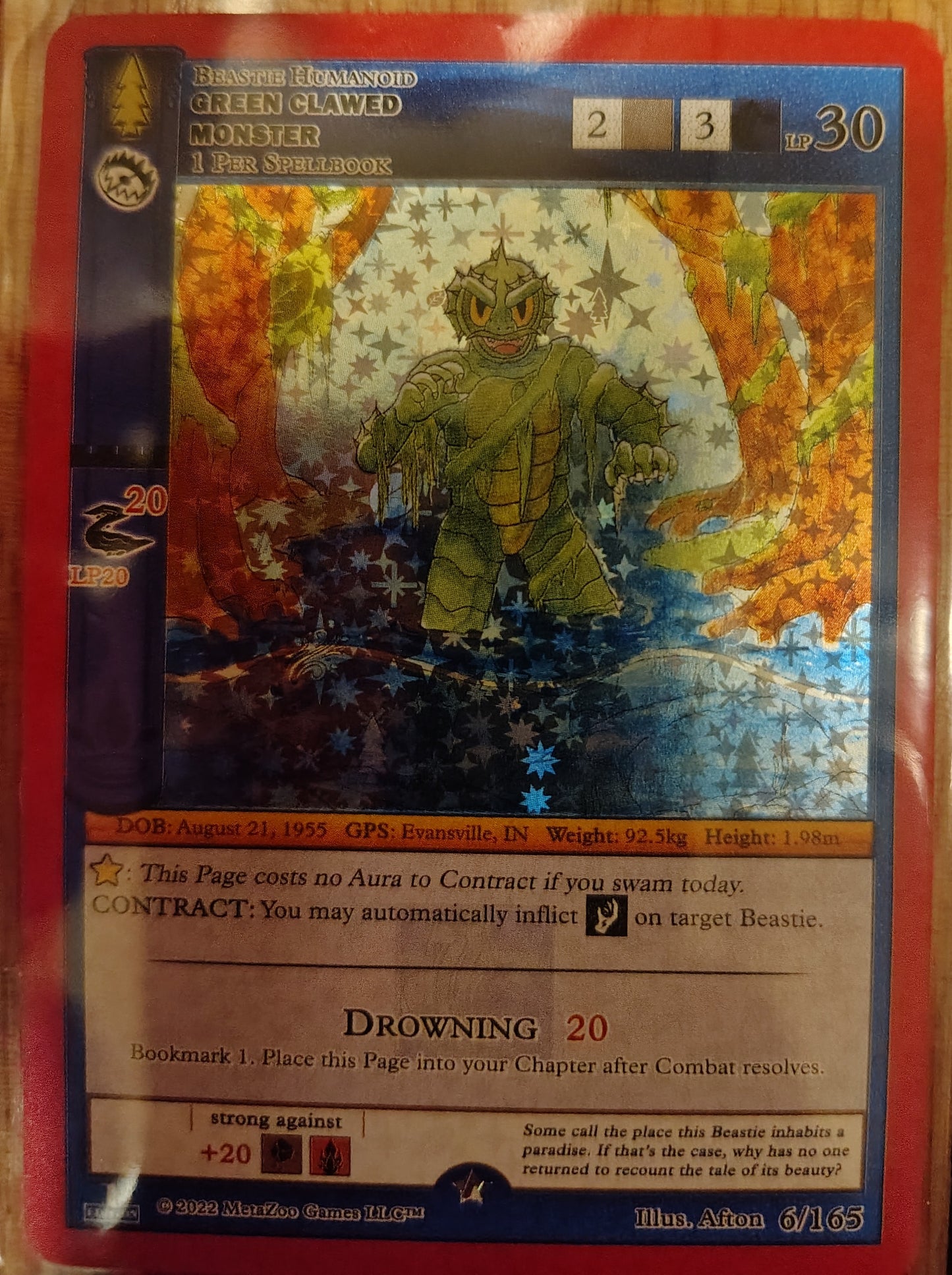 Green Clawed Monster - Wilderness: First Edition - 6/165