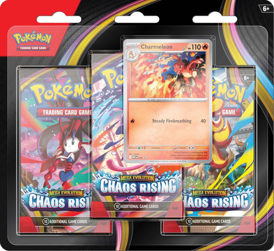 Pokémon TCG: Chaos Rising Three Booster Blister (PRE ORDER)!!