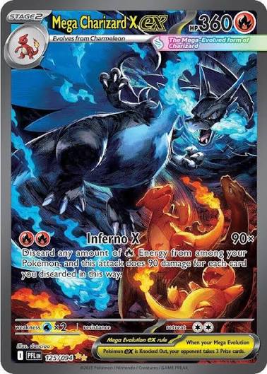 Mega Charizard X ex  - Phantasmal Flames: 125/094