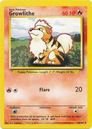 Growlithe - Base Set: Unlimited - 28/102