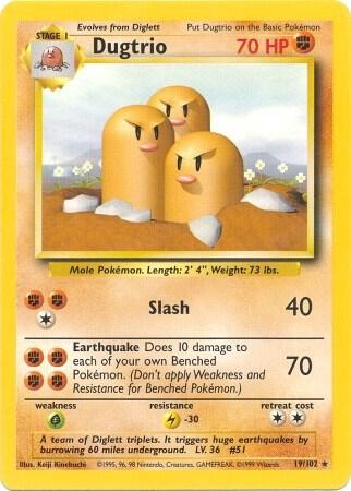 Dugtrio - Base Set: Unlimited - 19/102