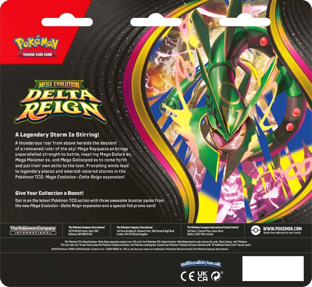 Pokémon TCG: Delta Reign Three Booster Blister (PRICE TBA)!!
