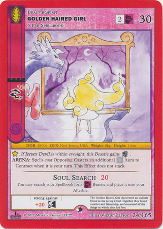 Golden Haired Girl - Wilderness: First Edition - 24/165