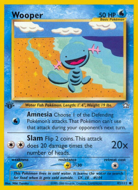 Wooper - Neo Genesis: First Edition - 82/111