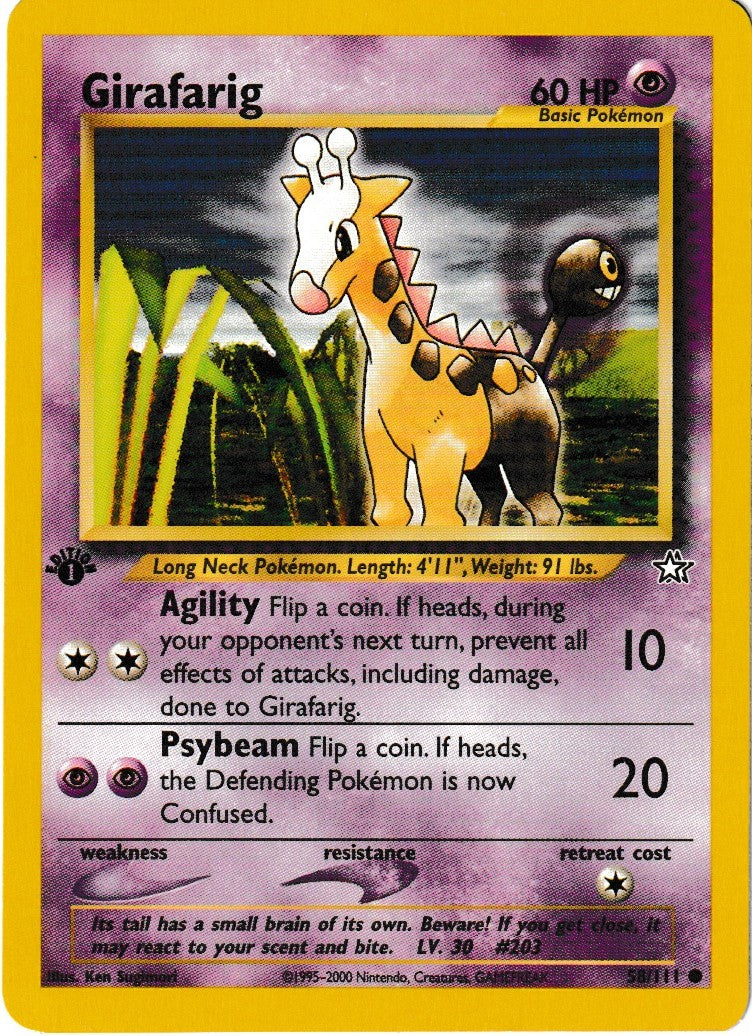 Girafarig - Neo Genesis: First Edition - 58/111