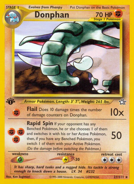 Donphan - Neo Genesis: First Edition - 21/111