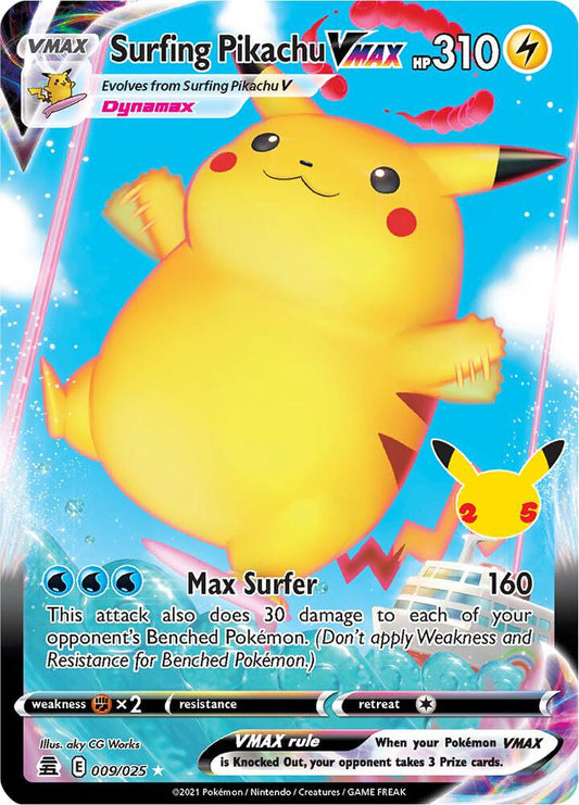 Surfing Pikachu VMAX - Celebrations: 9/25