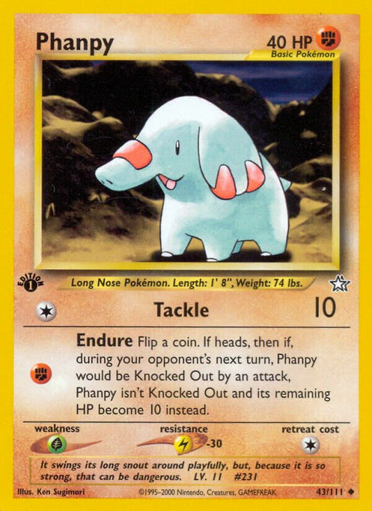 Phanpy - Neo Genesis: First Edition - 43/111