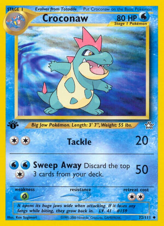 Croconaw - Neo Genesis: First Edition - 32/111