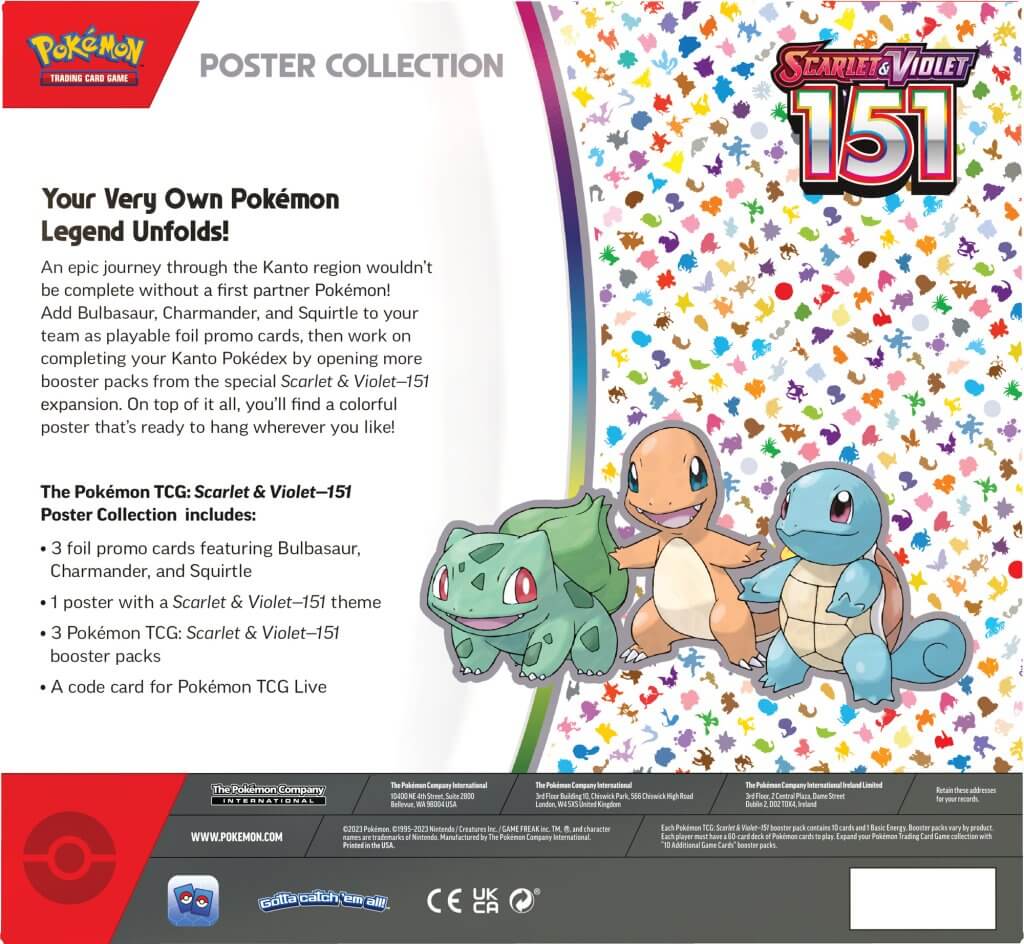 POKÉMON TCG: Scarlet & Violet 151 Poster Collection