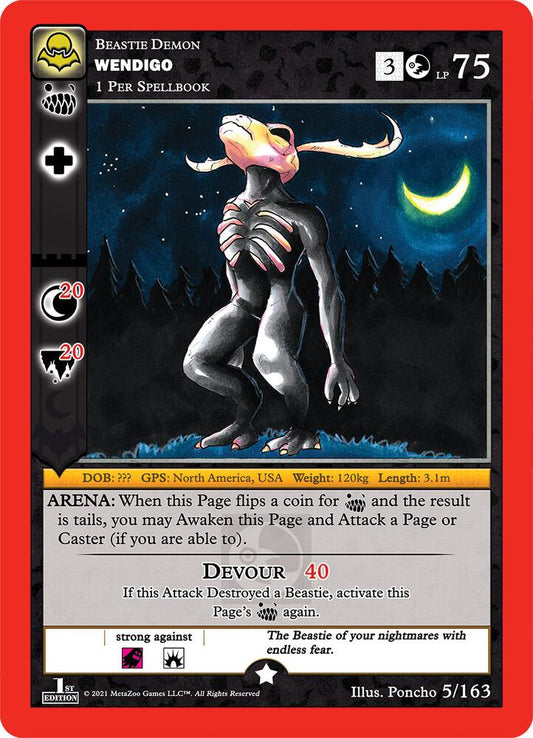 Wendigo - Nightfall: First Edition - 5/163