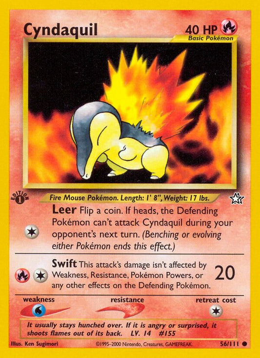 Cyndaquil - Neo Genesis: First Edition - 56/111