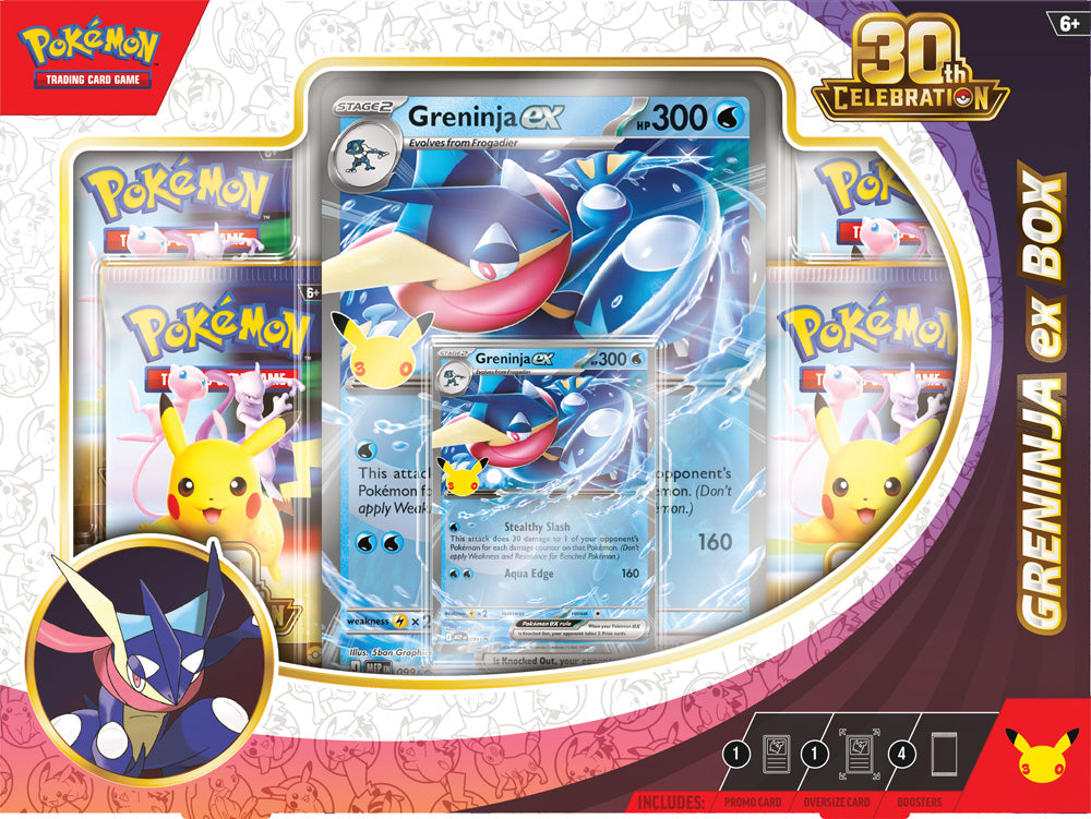 Pokemon TCG: 30th Celebration Sylveon ex Box / Greninja ex Box (PRE ORDER)!!