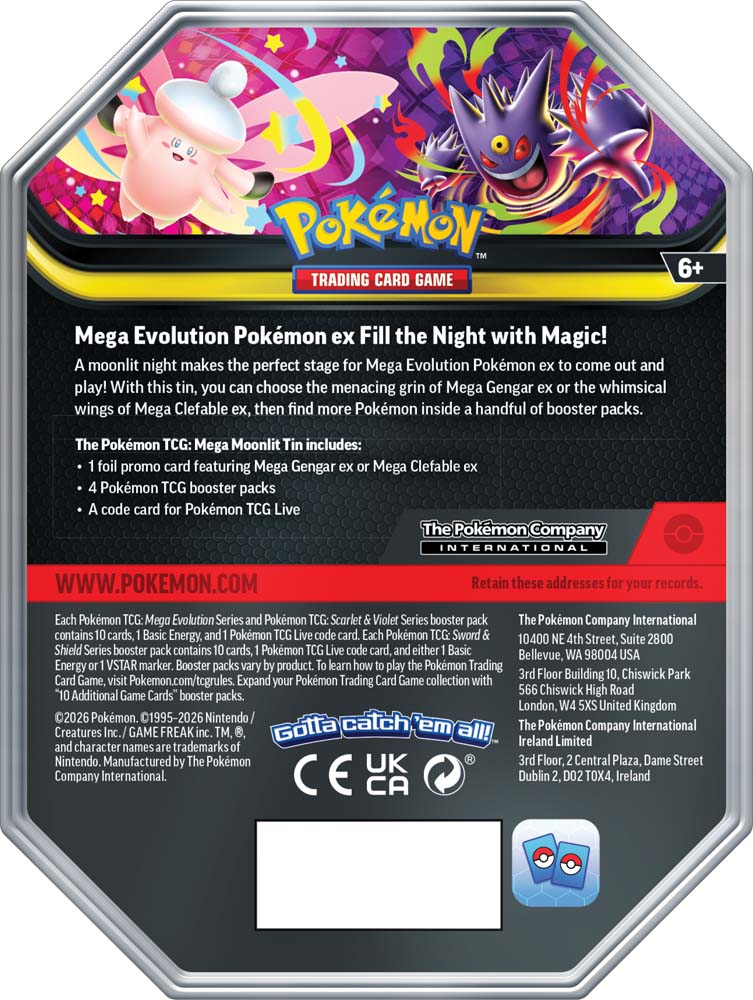 POKÉMON TCG: Mega Moonlight Tin