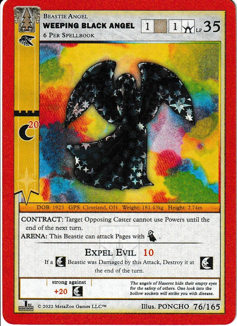 Weeping Black Angel - Wilderness: First Edition - 76/165