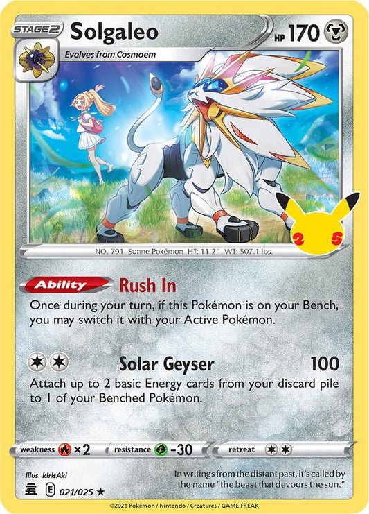 Solgaleo - Celebrations: 21/25