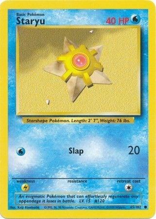 Staryu - Base Set: Unlimited - 65/102