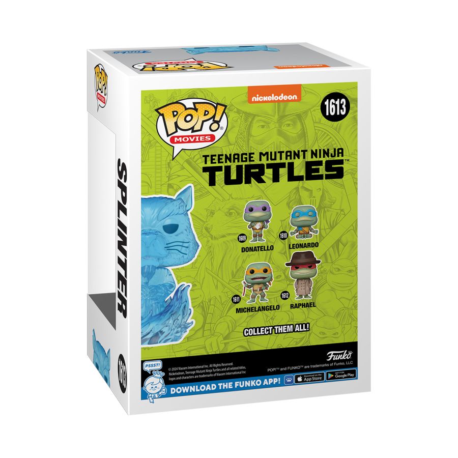 Movies: Teenage Mutant Ninja Turtles (1990) - Splinter Translucent Pop! Vinyl
