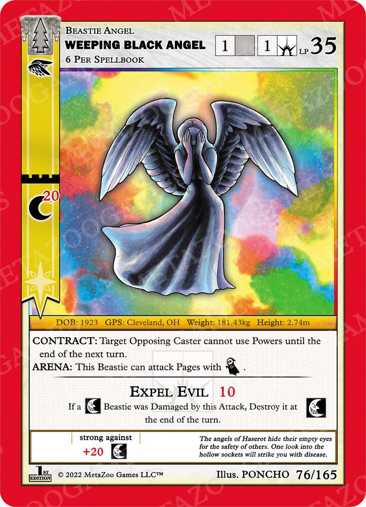 Weeping Black Angel - Wilderness: First Edition - 76/165