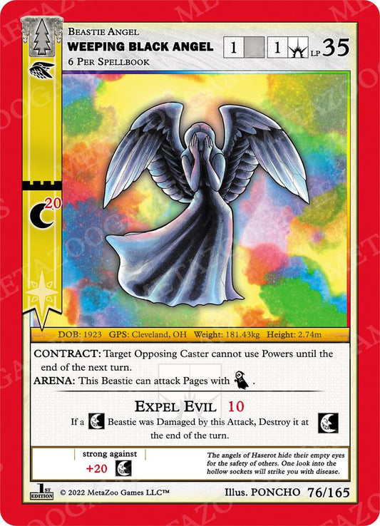 Weeping Black Angel - Wilderness: First Edition - 76/165