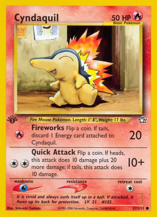 Cyndaquil - Neo Genesis: First Edition - 57/111