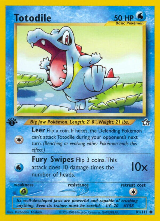 Totodile - Neo Genesis: First Edition - 81/111