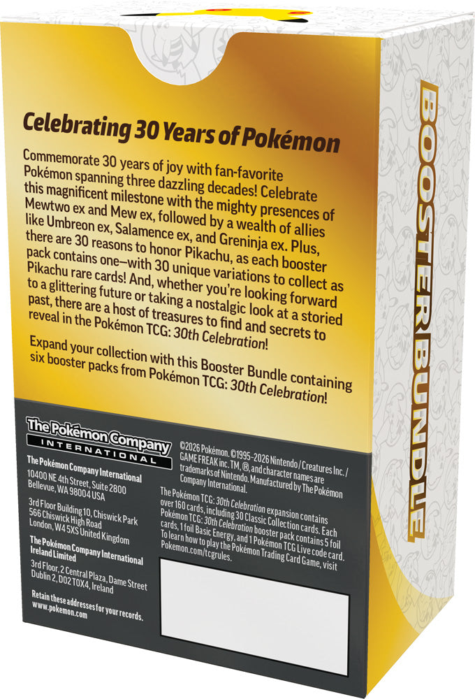 Pokémon TCG: 30th Celebration Booster Bundle (PRE ORDER)!!
