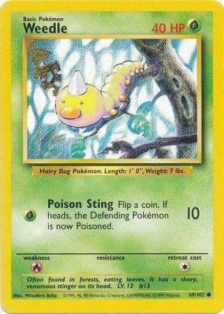 Weedle - Base Set: Unlimited - 69/102
