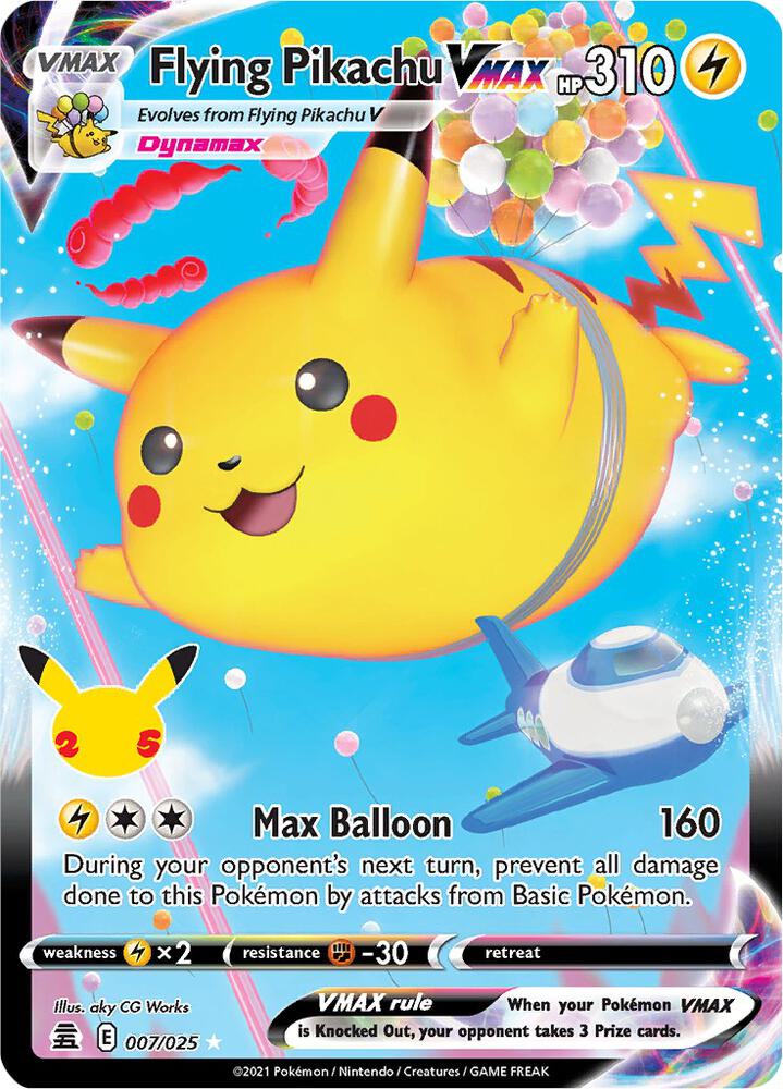 Flying Pikachu VMAX - Celebrations: 7/25