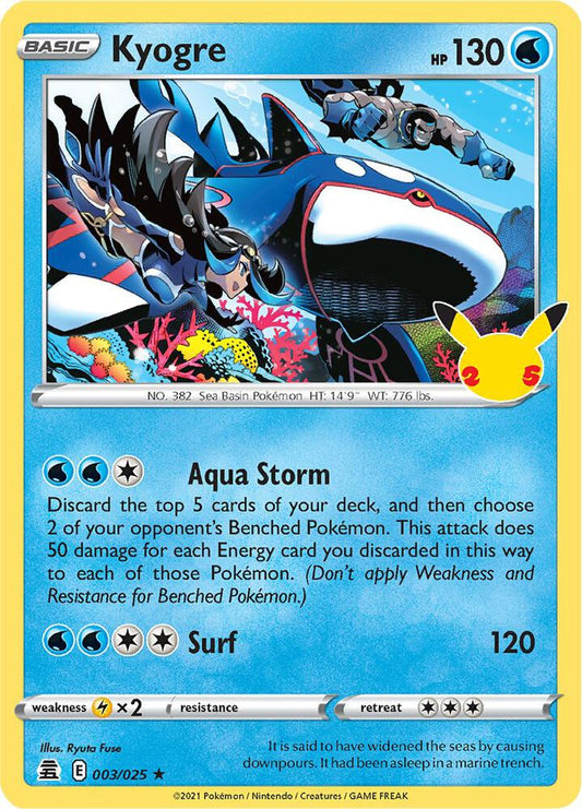 Kyogre - Celebrations: 3/25