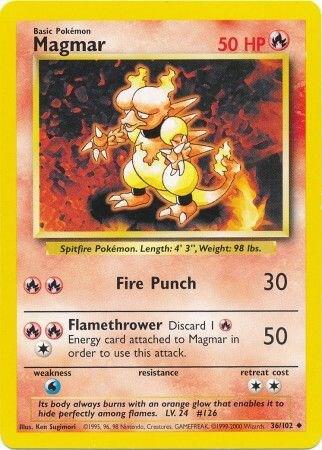 Magmar - Base Set: Unlimited - 36/102