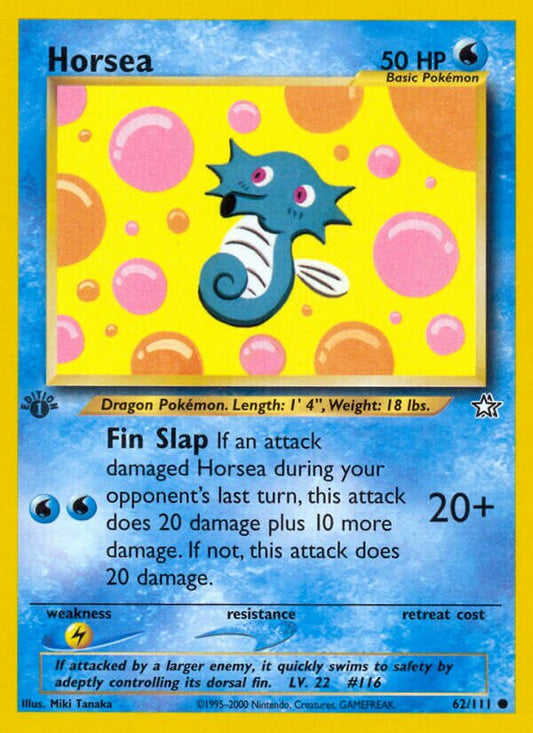 Horsea - Neo Genesis: First Edition - 62/111