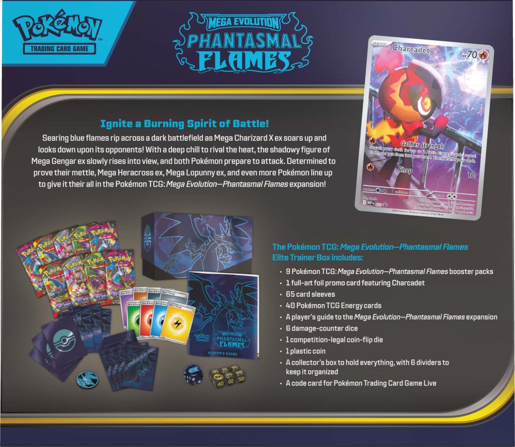 POKÉMON TCG: Elite Trainer Box - Phantasmal Flames (PRE ORDER)!