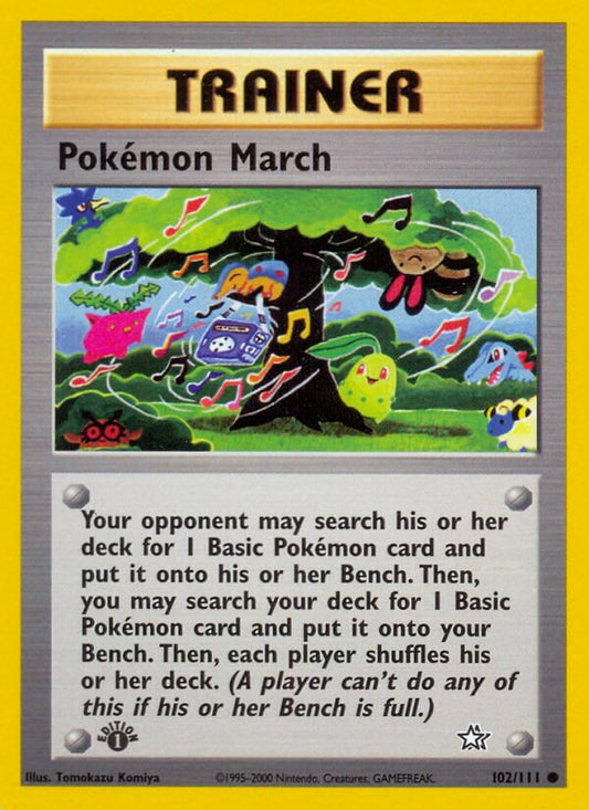 Pokemon March - Neo Genesis: First Edition - 102/111