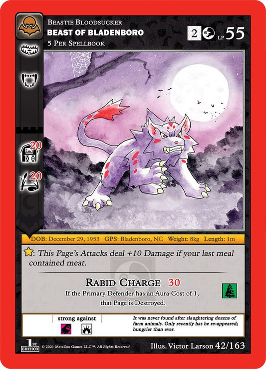 Beast of Bladenboro - Nightfall: First Edition - 42/163